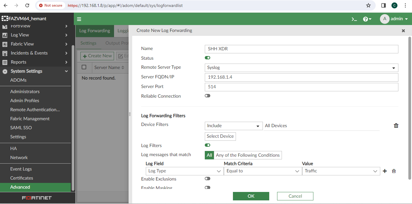 FortiAnalyzer Step 5